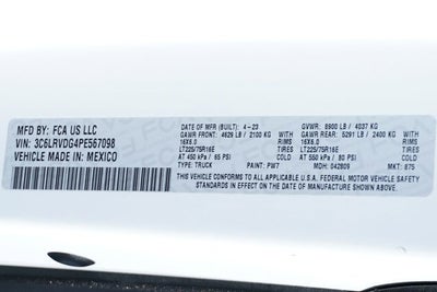 2023 RAM ProMaster 2500 High Roof