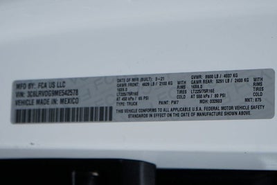 2021 RAM ProMaster 2500 High Roof