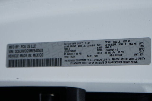 2021 RAM ProMaster 2500 High Roof