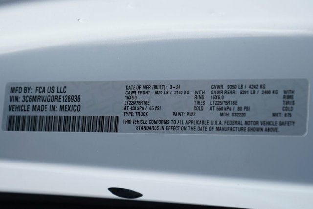 2024 RAM ProMaster 3500 High Roof