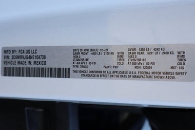 2022 RAM ProMaster 3500 High Roof