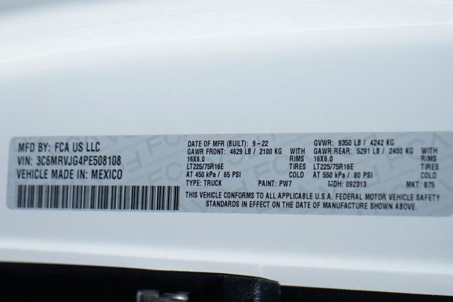 2023 RAM ProMaster 3500 High Roof