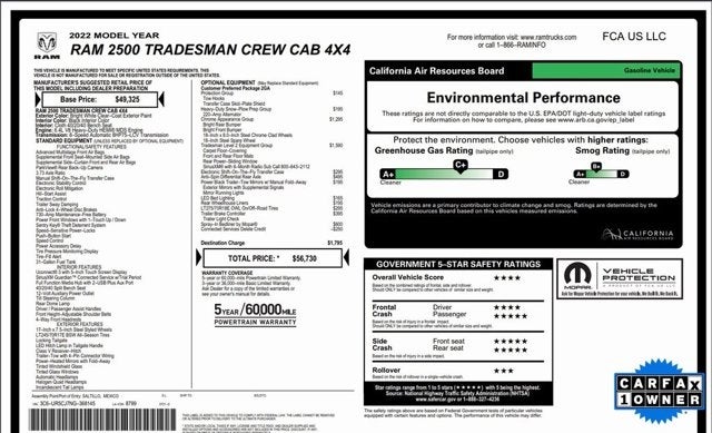 2022 RAM 2500 Tradesman