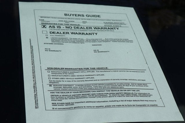 2022 RAM 2500 Big Horn