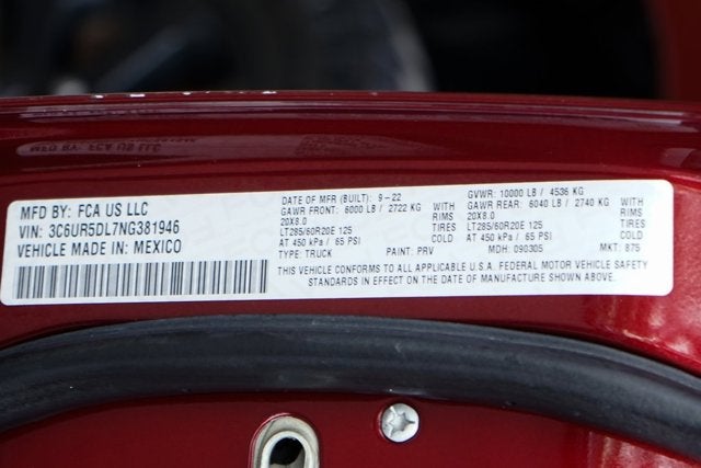 2022 RAM 2500 Lone Star Silver