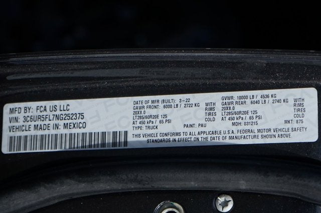 2022 RAM 2500 Laramie