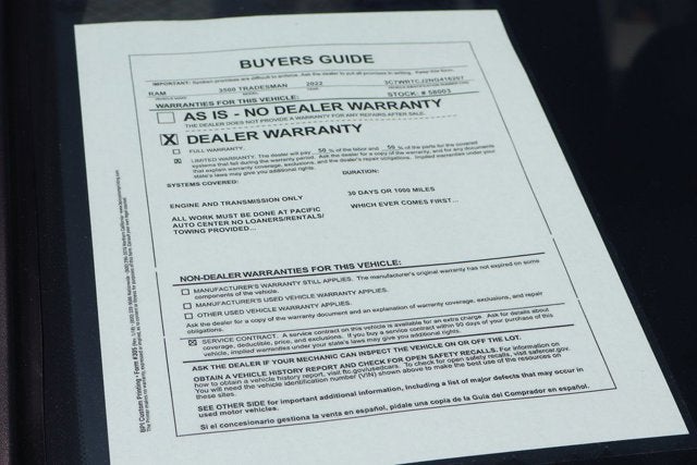 2022 RAM 3500 Tradesman