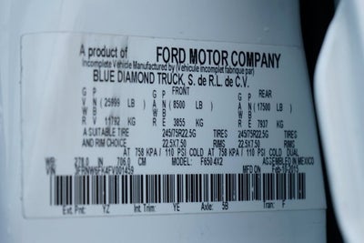 2015 Ford F-650SD XLT