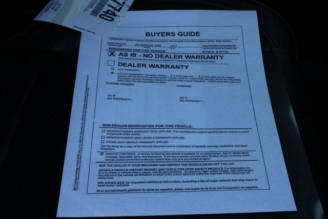 2017 Chevrolet Silverado 1500 LT