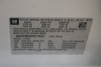 2015 Chevrolet Silverado 1500 LT