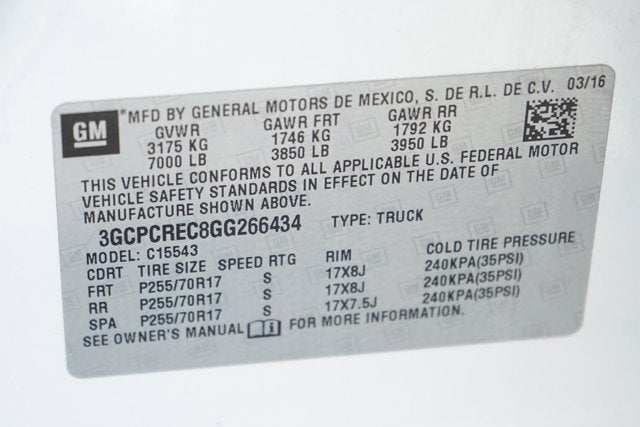 2016 Chevrolet Silverado 1500 LT