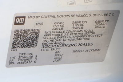 2024 Chevrolet Silverado 1500 Custom Trail Boss