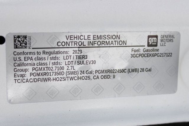 2023 Chevrolet Silverado 1500 Custom Trail Boss