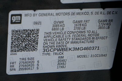 2021 Chevrolet Silverado 1500 Custom