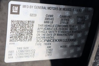 2019 Chevrolet Silverado 1500 LT