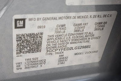 2020 Chevrolet Silverado 1500 LT Trail Boss