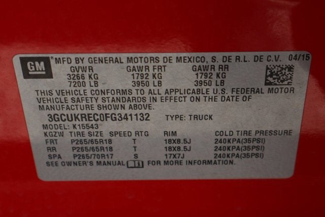 2015 Chevrolet Silverado 1500 LT