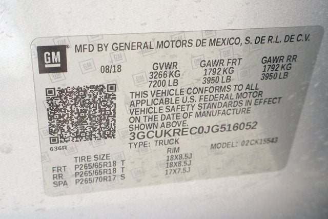 2018 Chevrolet Silverado 1500 LT