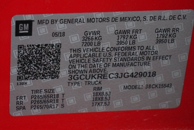 2018 Chevrolet Silverado 1500 LT