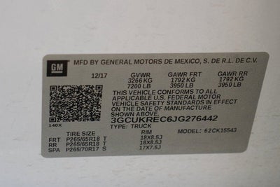 2018 Chevrolet Silverado 1500 LT