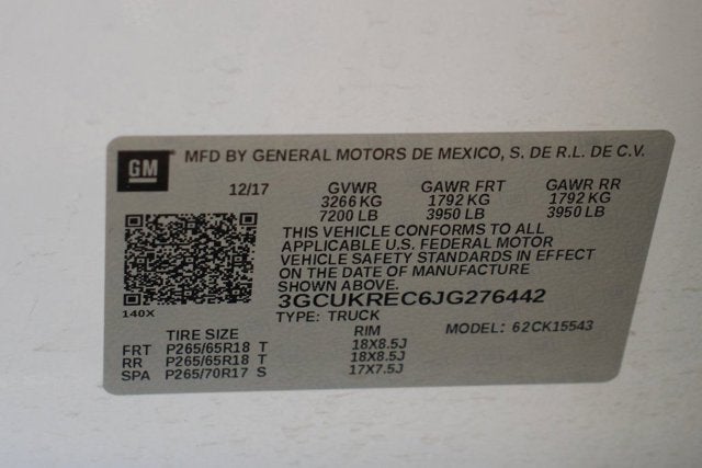 2018 Chevrolet Silverado 1500 LT