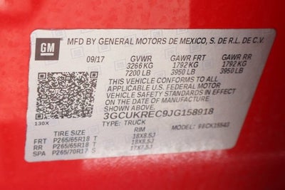 2018 Chevrolet Silverado 1500 LT