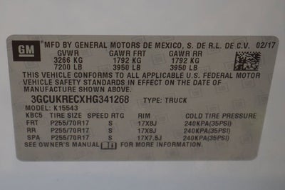 2017 Chevrolet Silverado 1500 LT