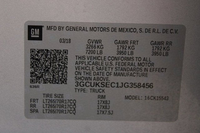 2018 Chevrolet Silverado 1500 LTZ