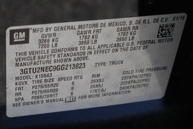 2016 GMC Sierra 1500 SLT