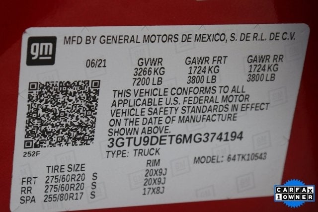 2021 GMC Sierra 1500 SLT