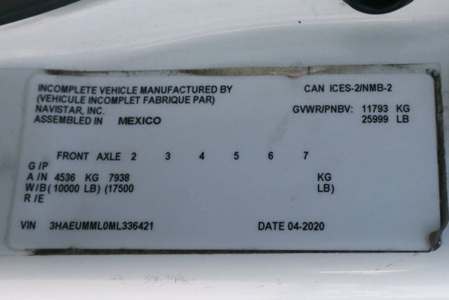 2021 International MV607 Base