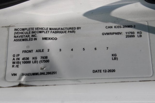 2022 International MV607 Base