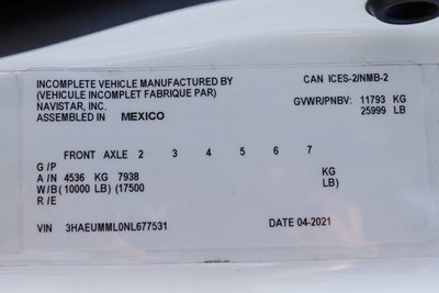 2022 International MV607 Base