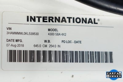 2019 International 4000 4300