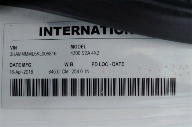 2019 International 4300 Base