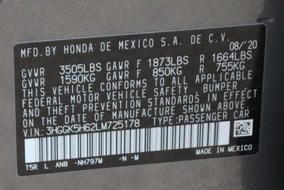 2020 Honda Fit Sport