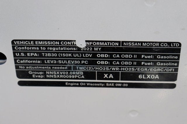 2022 Nissan Sentra SV