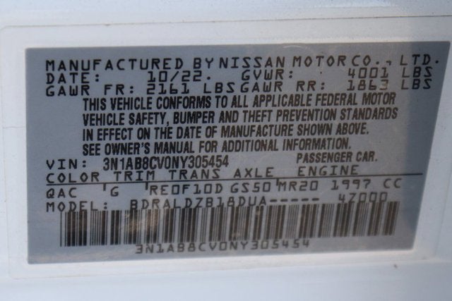 2022 Nissan Sentra SV