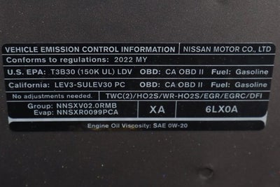 2022 Nissan Sentra SV