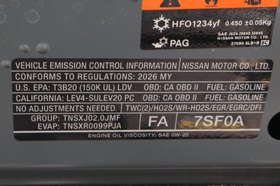 2026 Nissan Sentra SV
