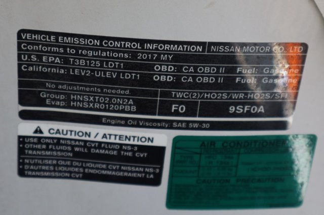 2017 Nissan NV200 S