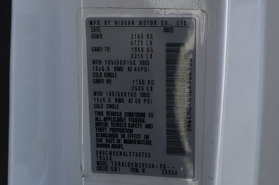 2020 Nissan NV200 SV