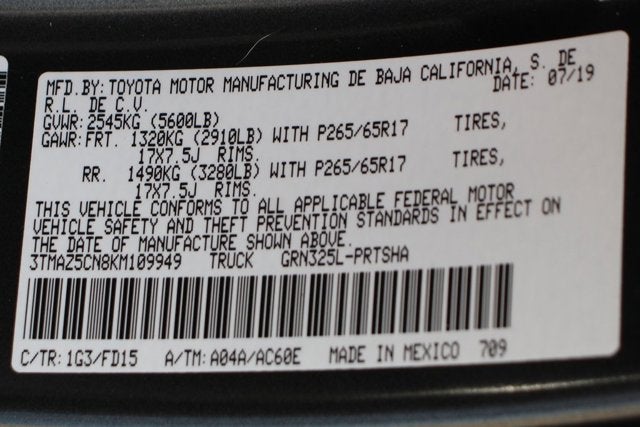 2019 Toyota Tacoma TRD Sport