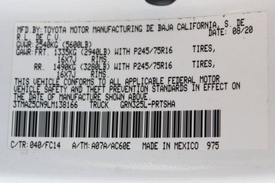 2020 Toyota Tacoma SR5