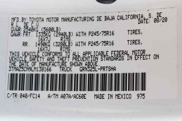 2020 Toyota Tacoma SR5