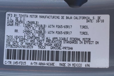 2019 Toyota Tacoma TRD Sport