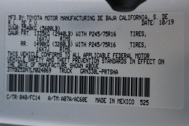 2020 Toyota Tacoma SR5