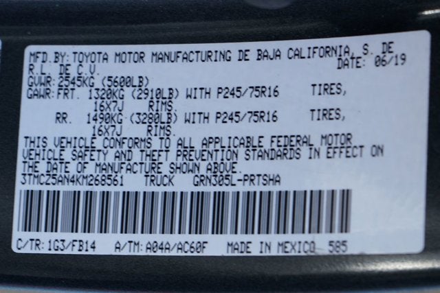 2019 Toyota Tacoma SR