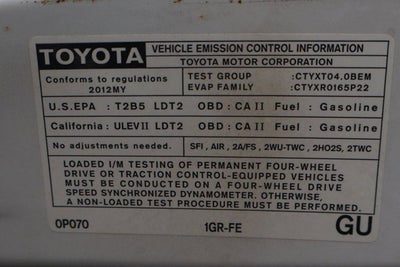 2012 Toyota Tacoma PreRunner