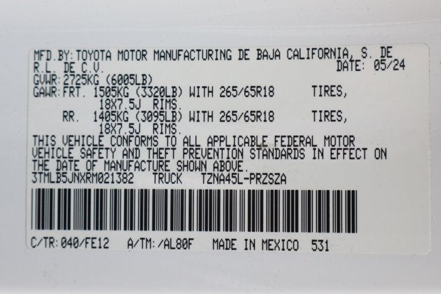 2024 Toyota Tacoma TRD Sport